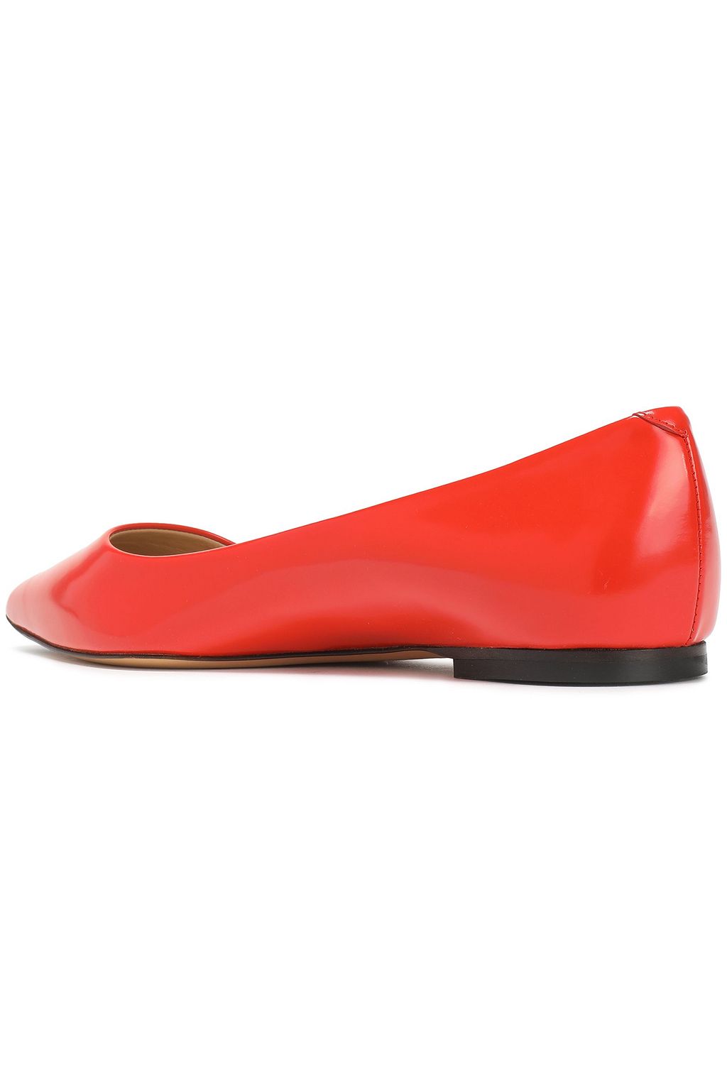 ROGER VIVIER Glossed leather point-toe flats
