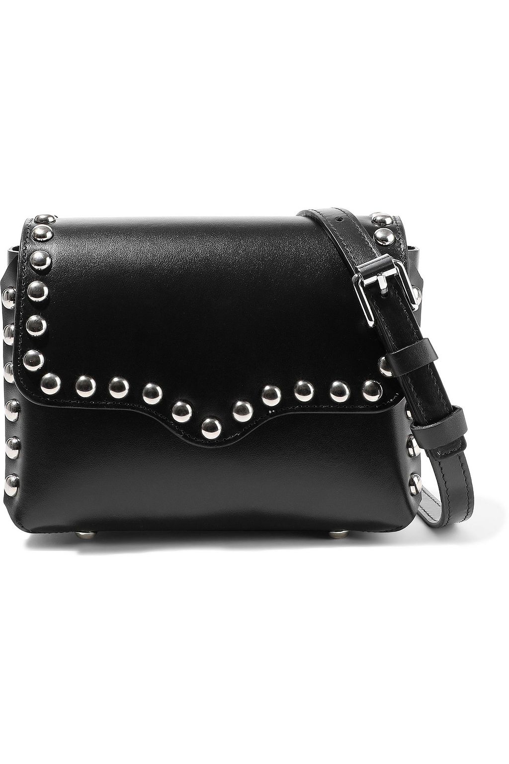 rebecca minkoff black studded purse