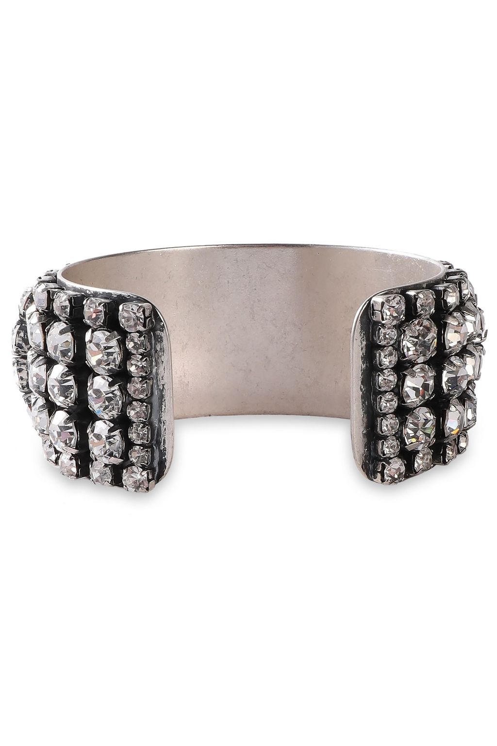 DANNIJO Burnished silver-tone crystal cuff