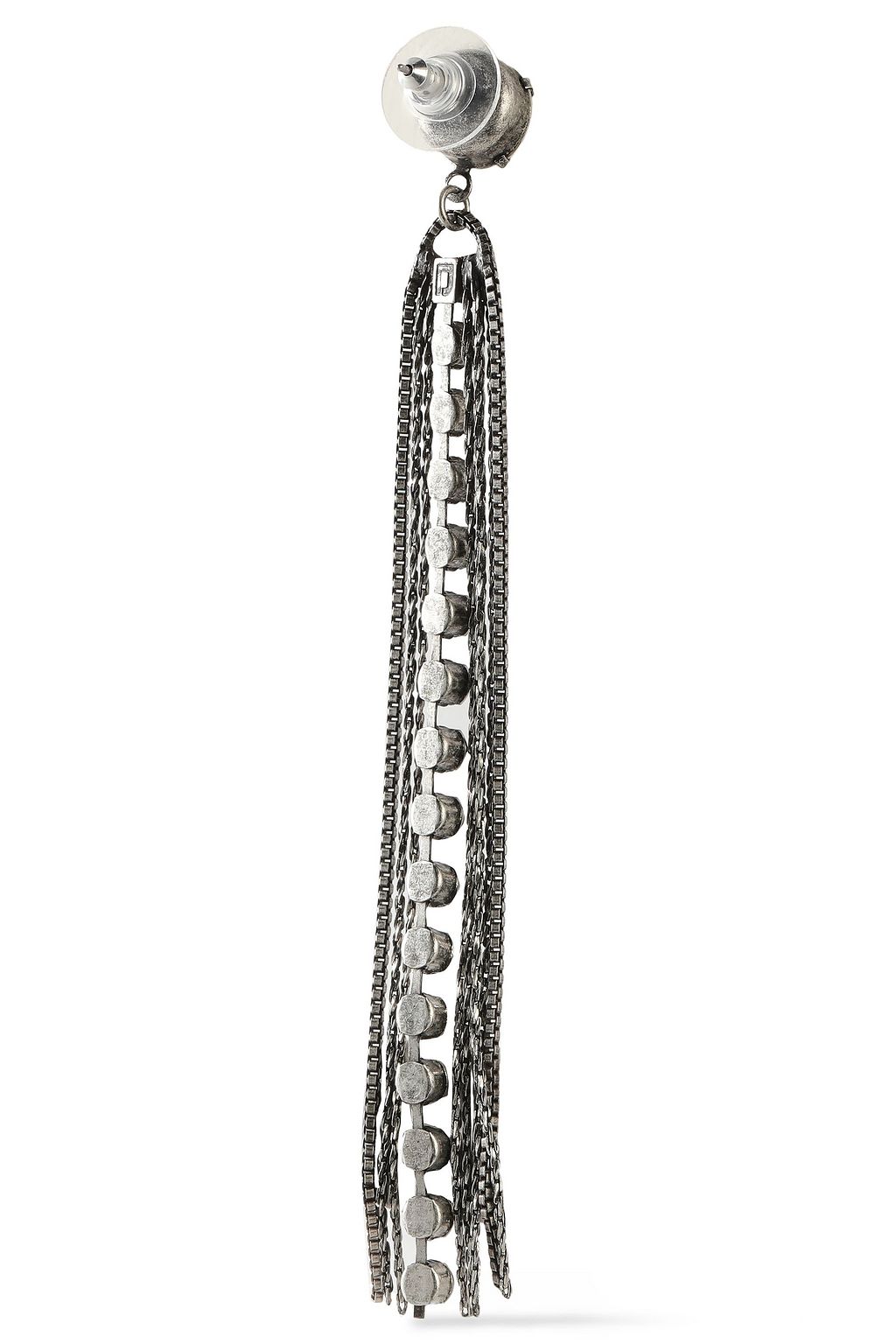 DANNIJO Burnished silver-tone crystal earrings
