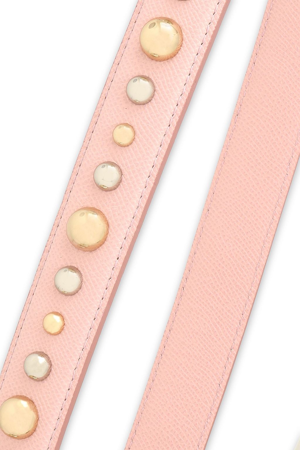 DOLCE&GABBANA Studded leather bag strap