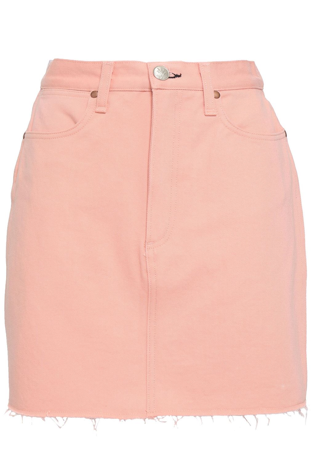 peach denim skirt