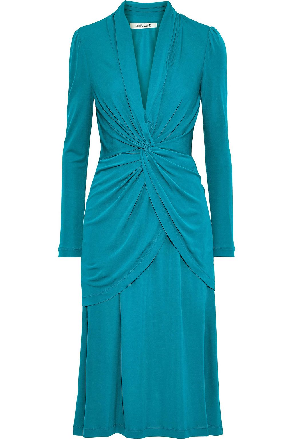 teal jersey dress