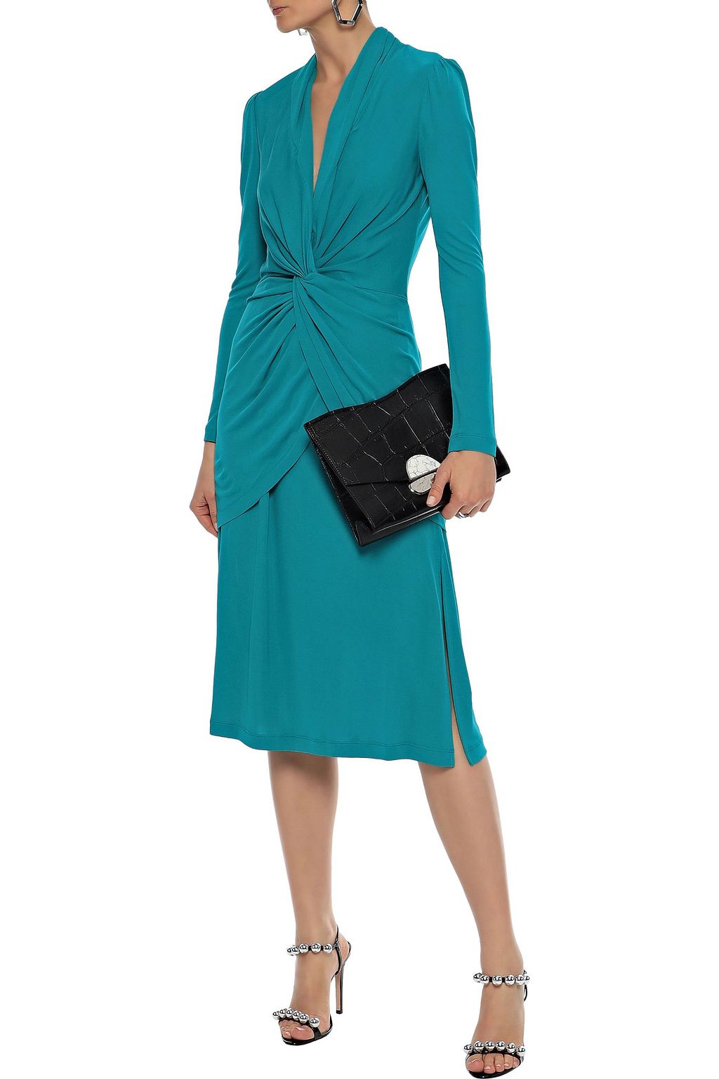 DIANE VON FURSTENBERG Stacia twist-front layered jersey dress