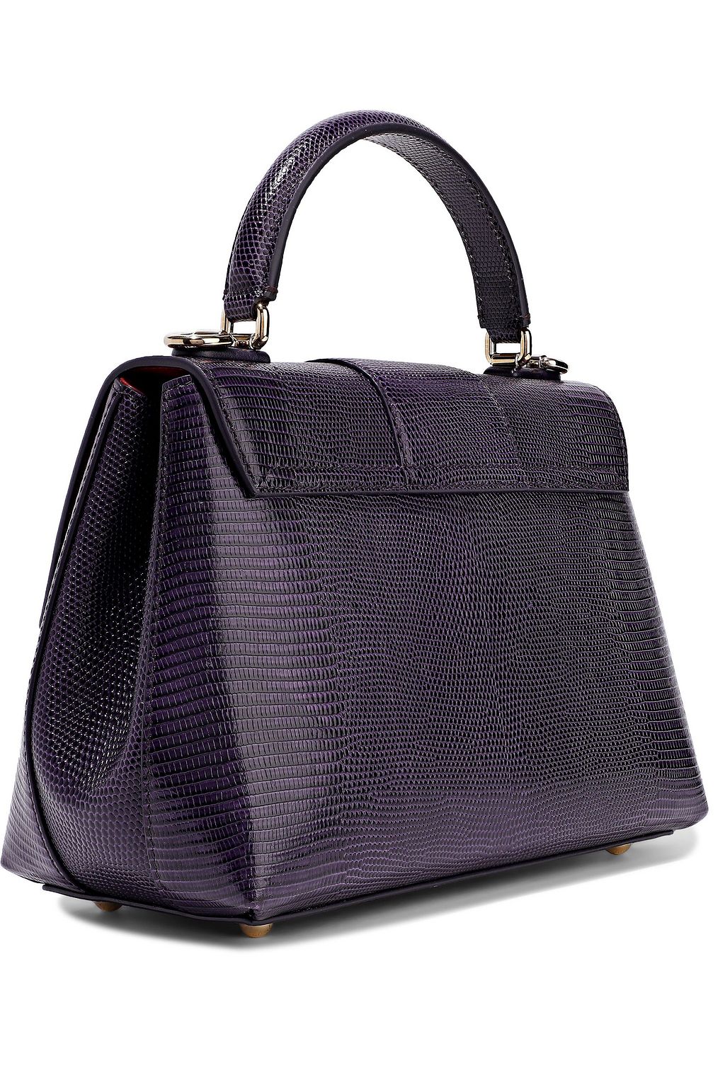 DOLCE&GABBANA Lucia lizard-effect leather tote