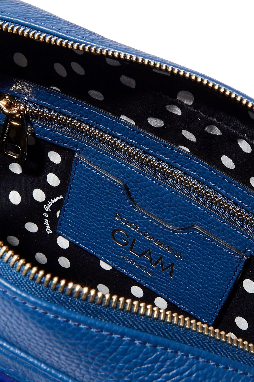DOLCE&GABBANA Glam embellished pebbled-leather shoulder bag