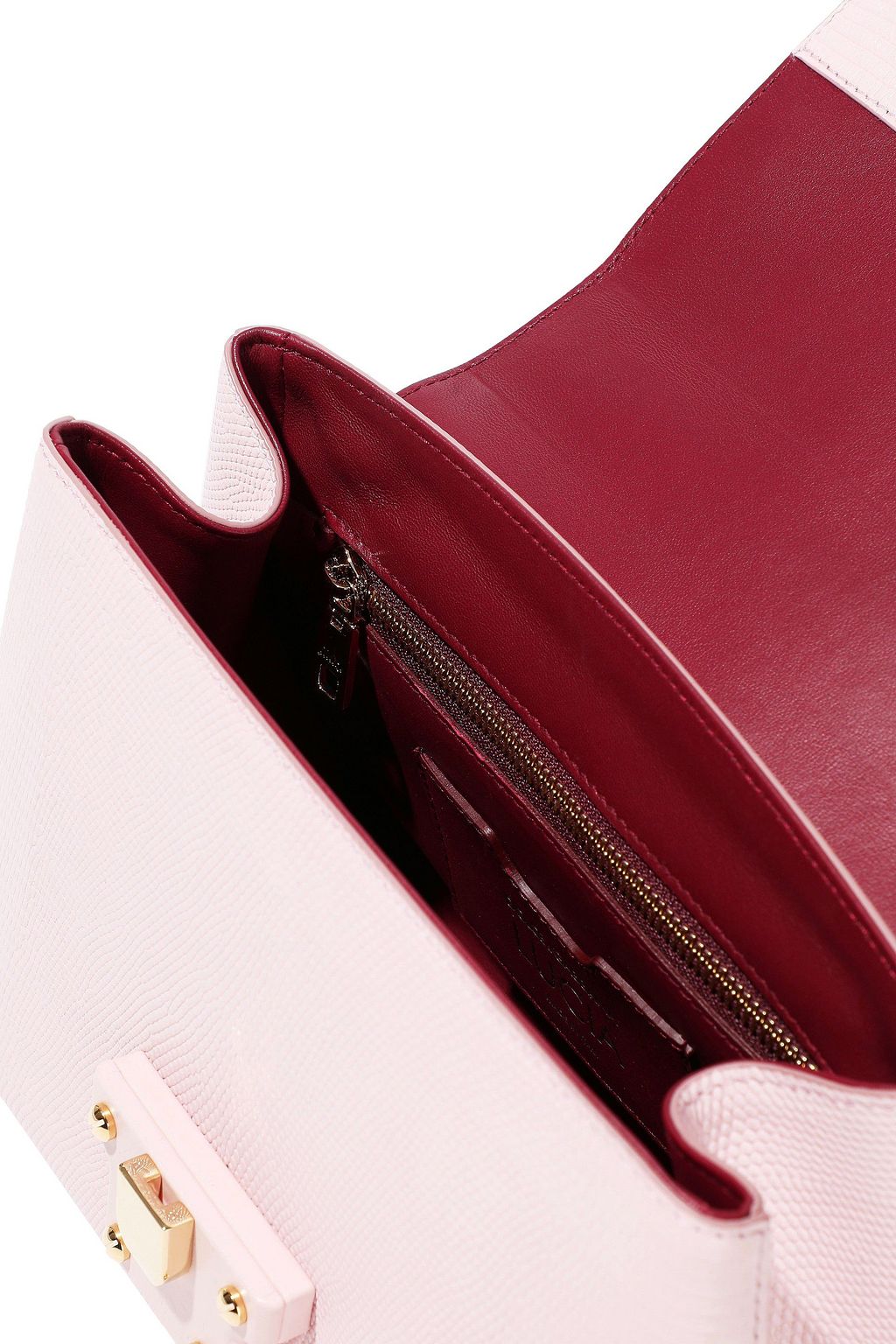 DOLCE&GABBANA Lucia lizard-effect leather tote