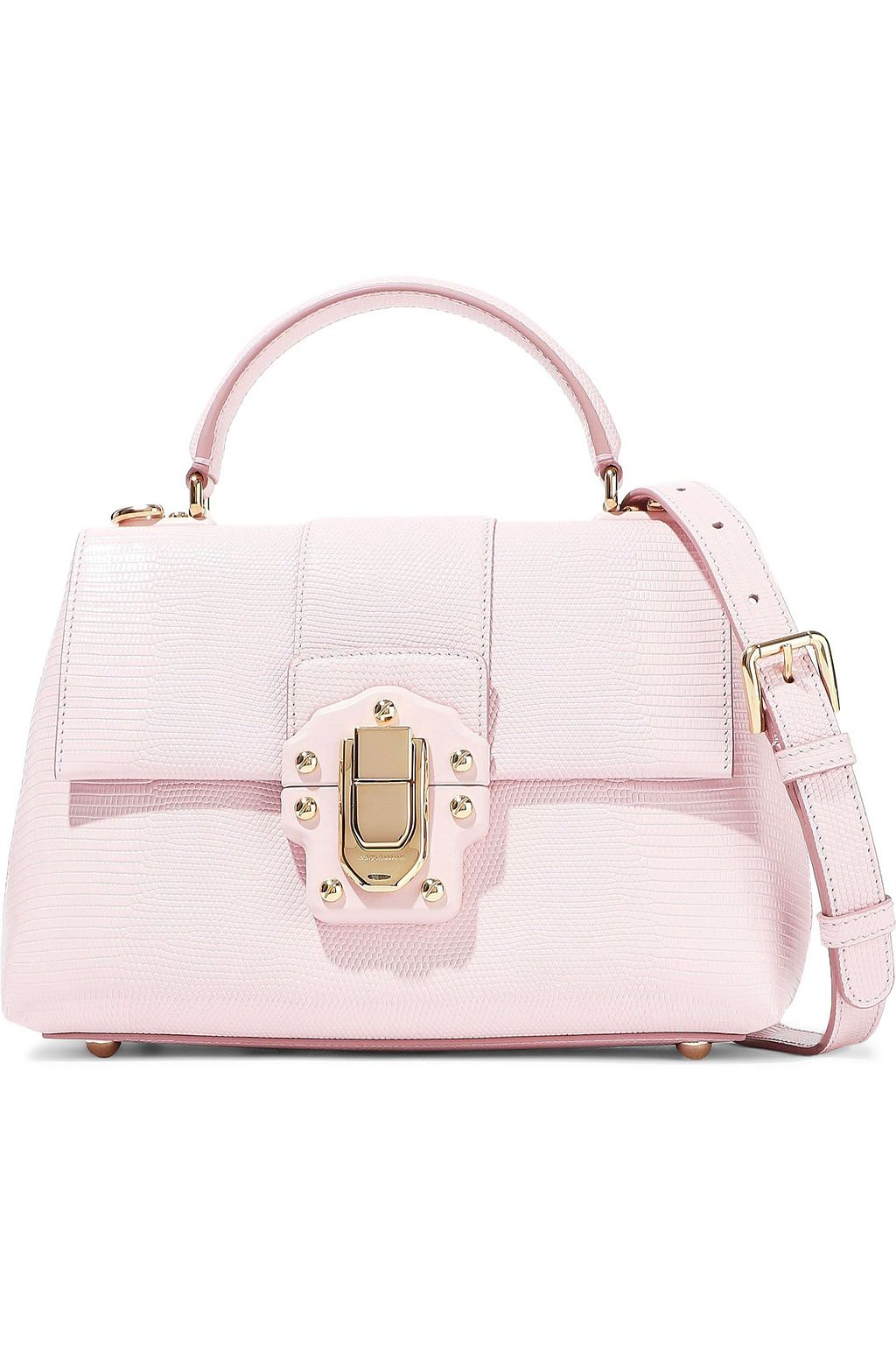 DOLCE&GABBANA Lucia lizard-effect leather tote