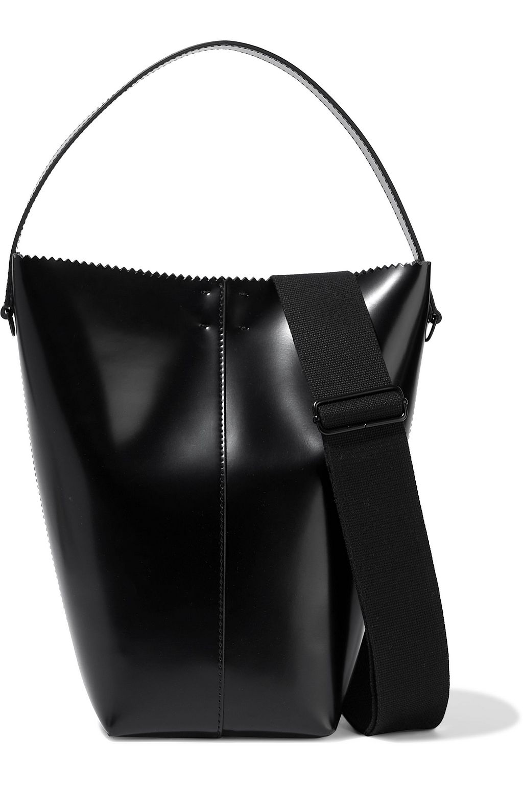 kara leather bucket bag