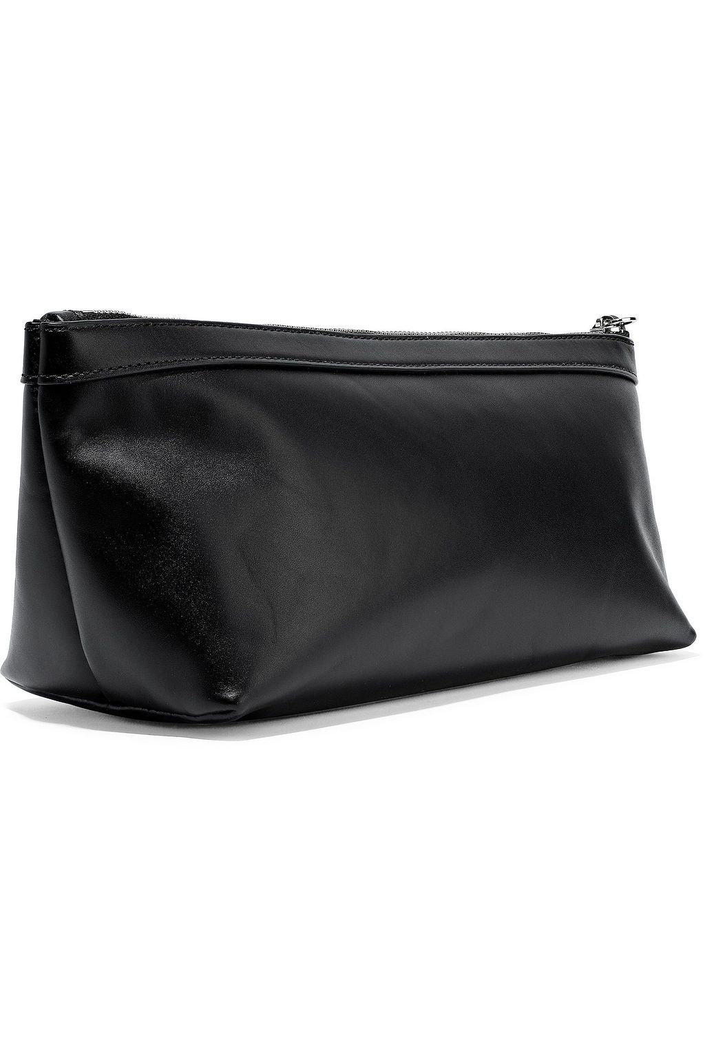 KARA Pyramid leather clutch