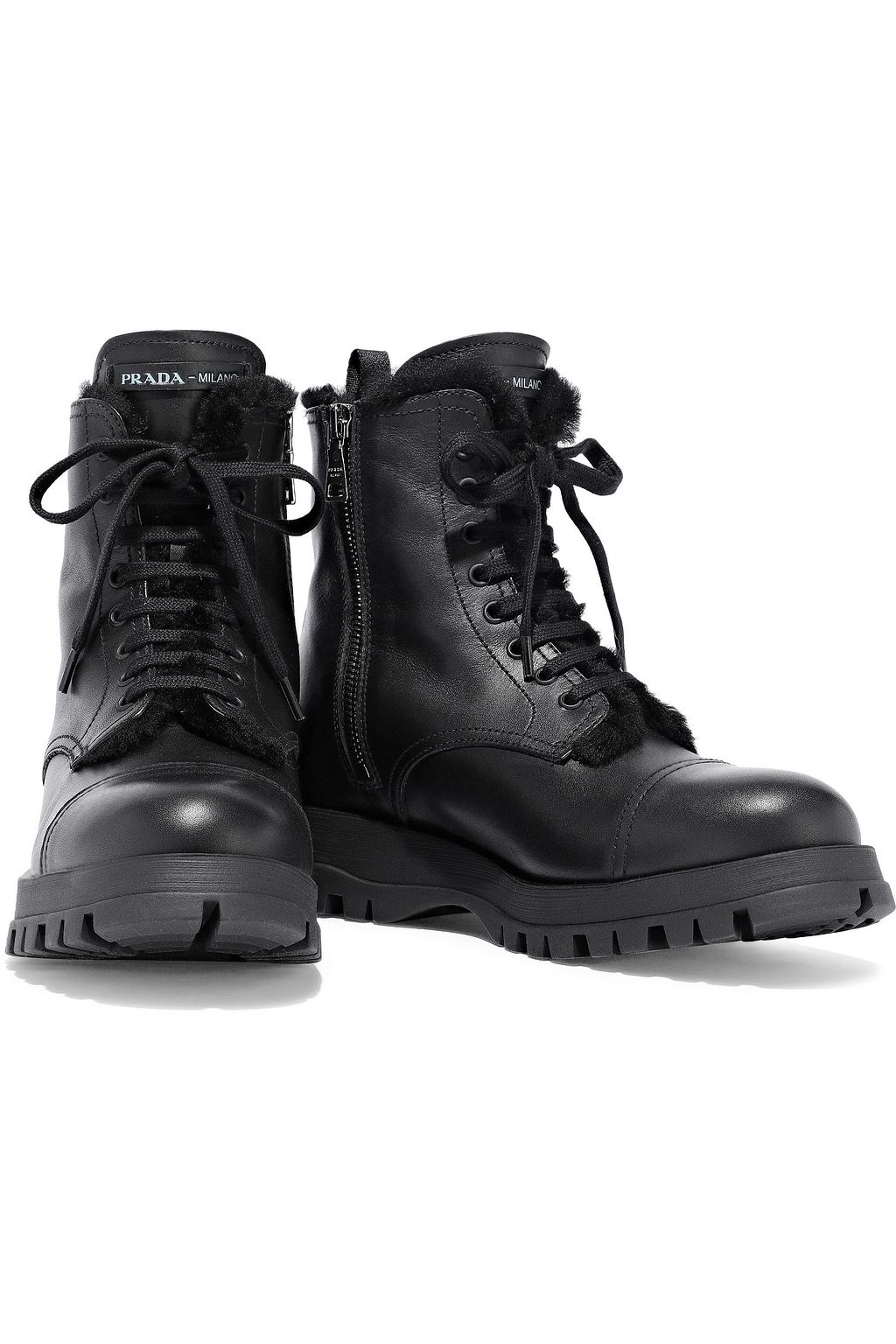 prada shearling boots