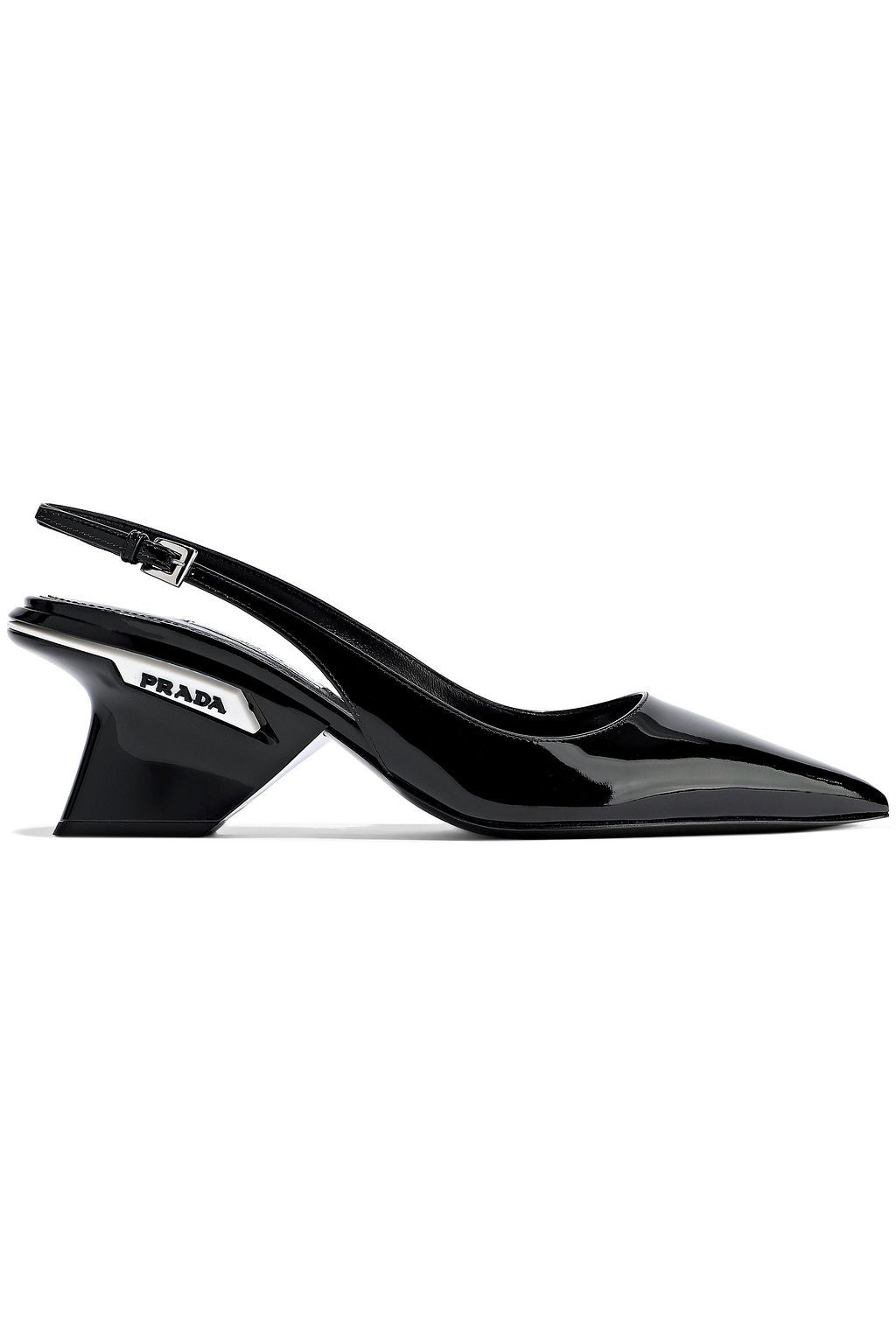 prada patent leather slingbacks