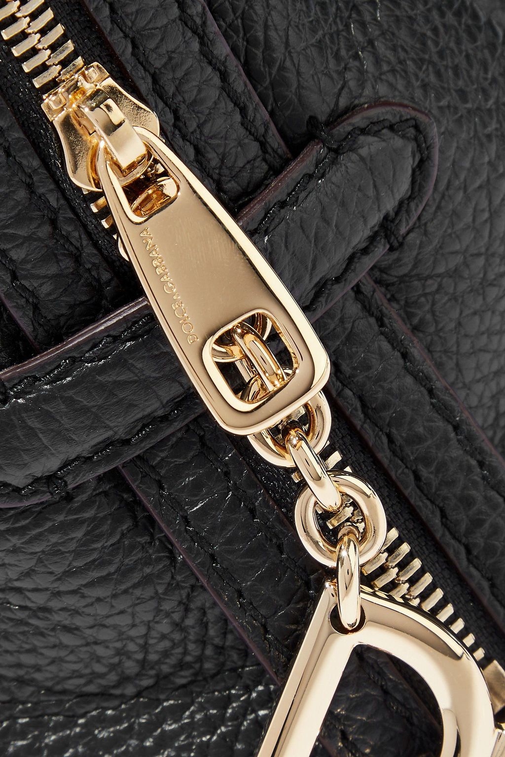 DOLCE&GABBANA Pebbled-leather tote