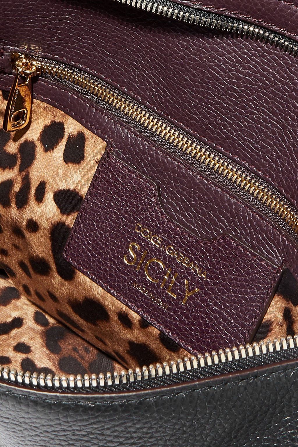 DOLCE&GABBANA Pebbled-leather tote