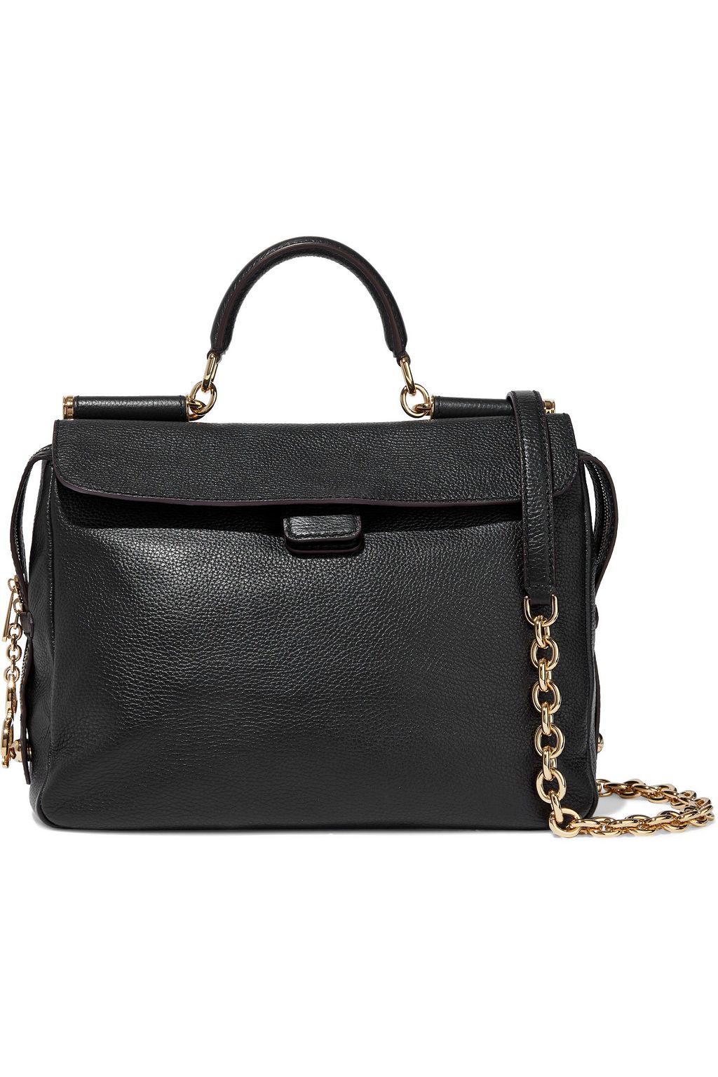 DOLCE&GABBANA Pebbled-leather tote