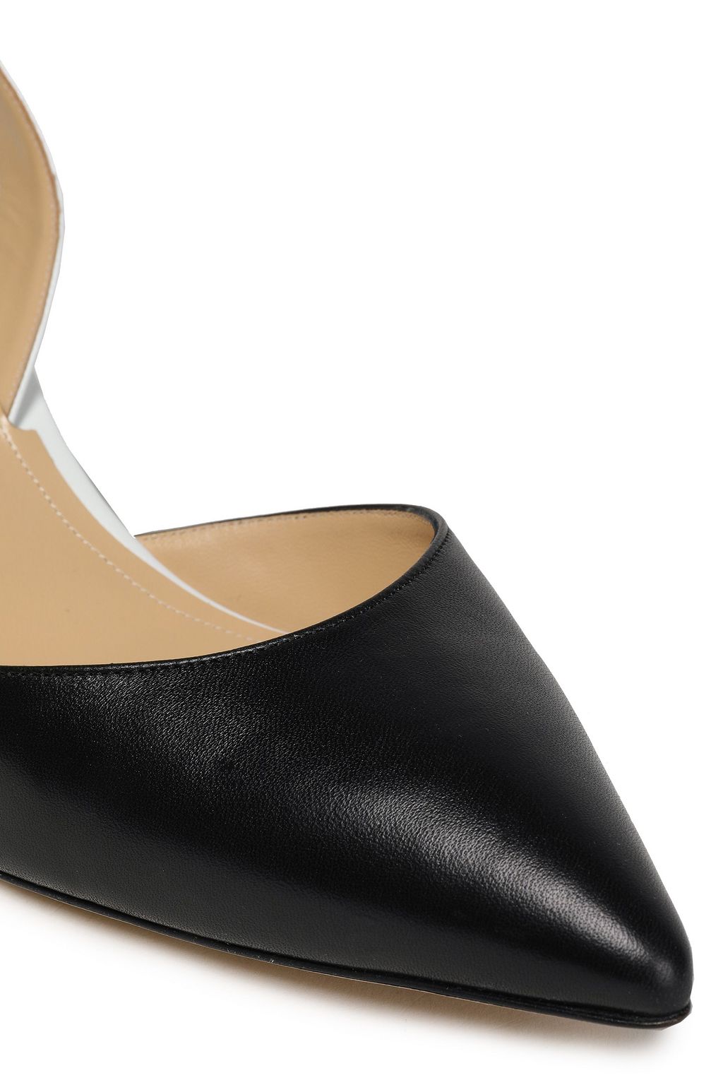 PAUL ANDREW Rhea two-tone patent-leather slingback pumps