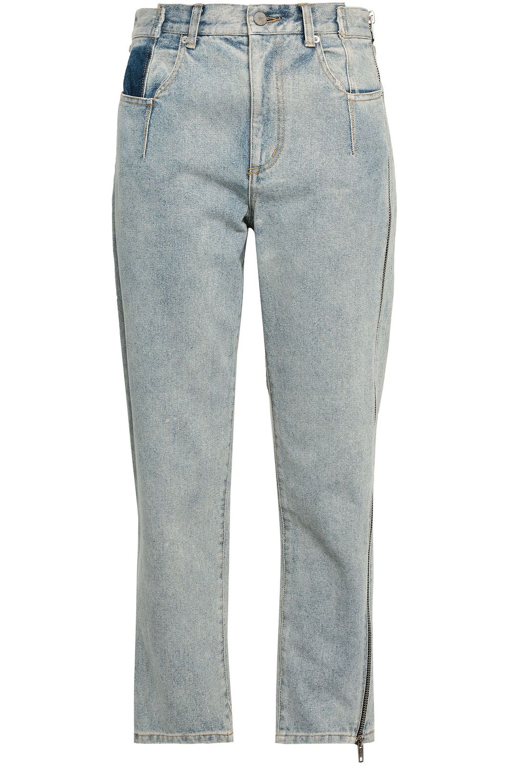 light denim cropped jeans