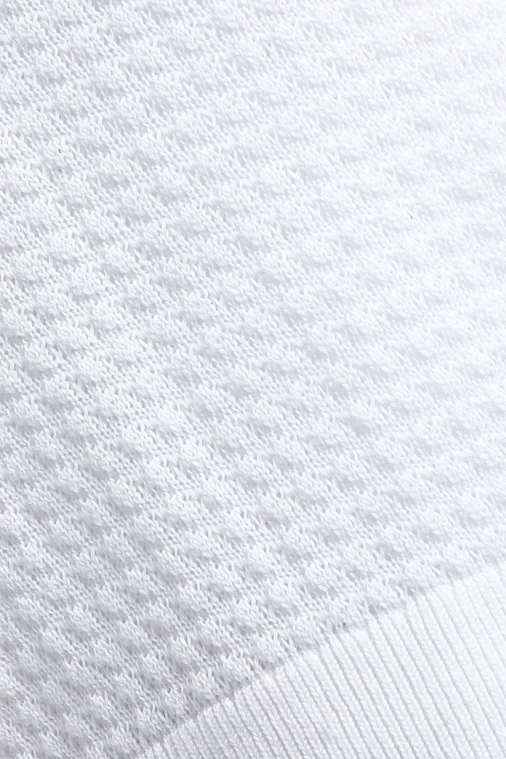 RAG & BONE Lace-up open-knit cotton top