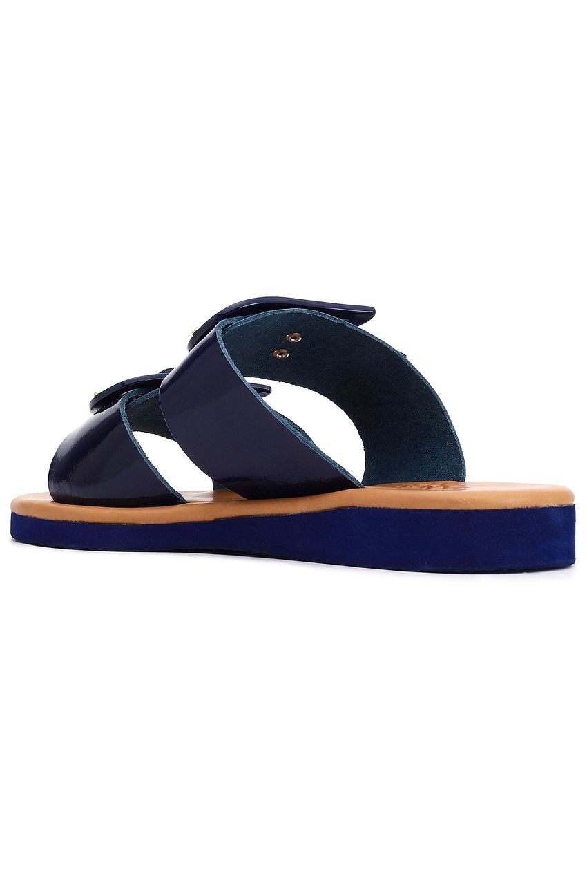 ulysse textile & leather slides