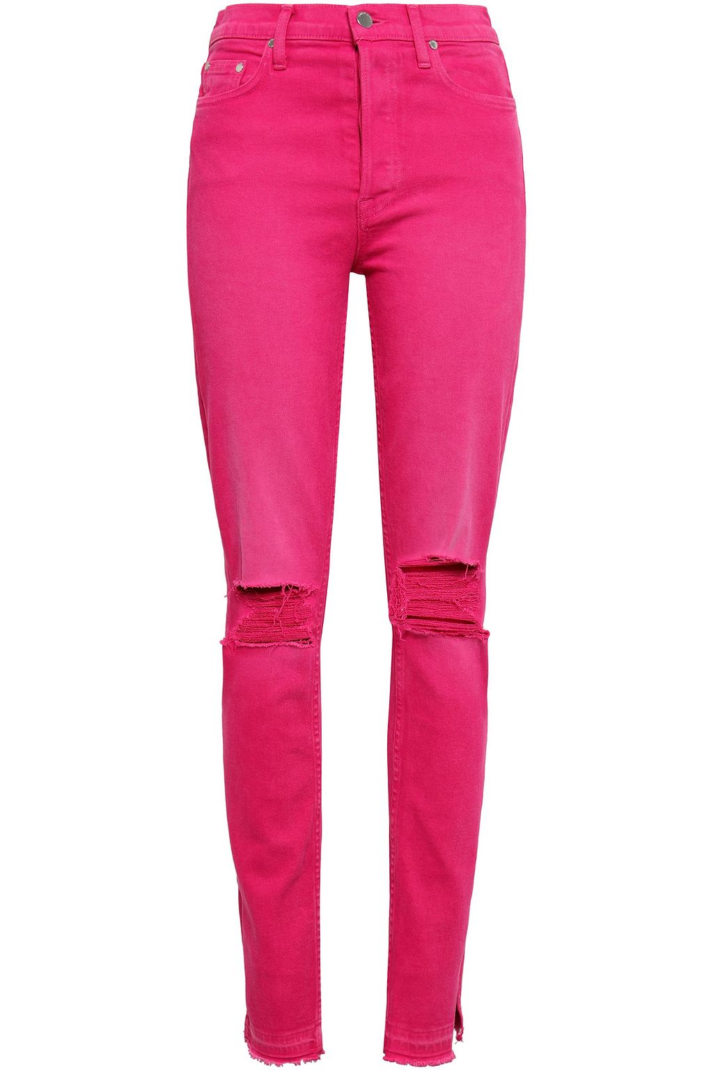 Fuchsia Distressed High Rise Slim Leg Jeans Sale Up To 70 Off The Outnet Cotton Citizen The Outnet