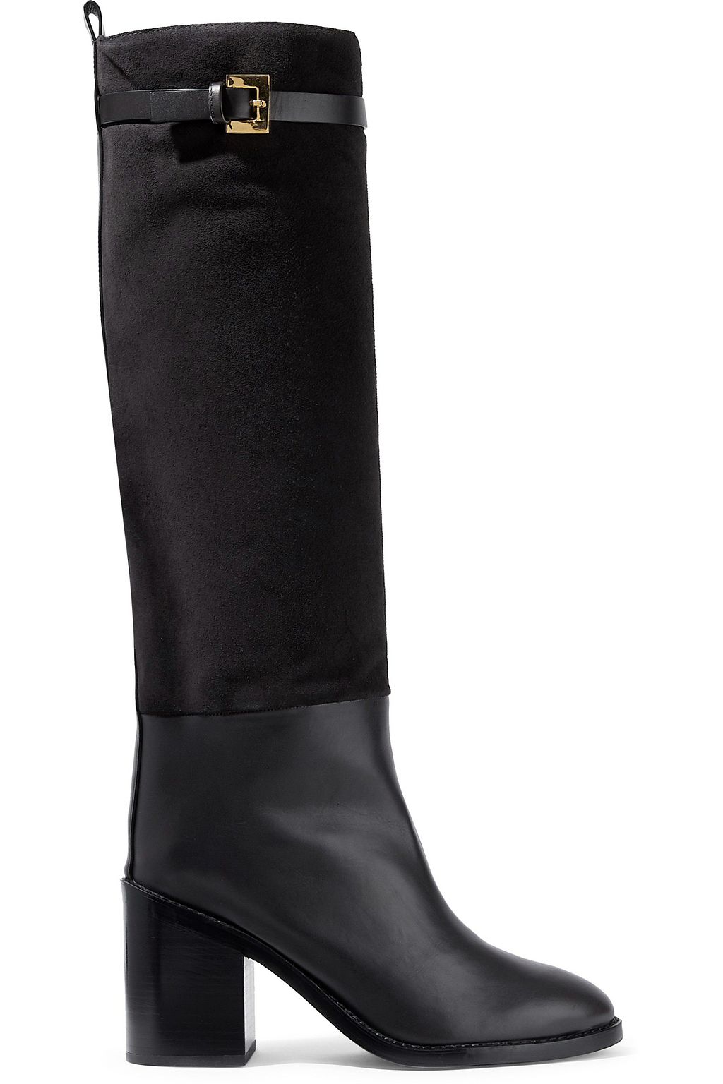 taupe leather knee high boots