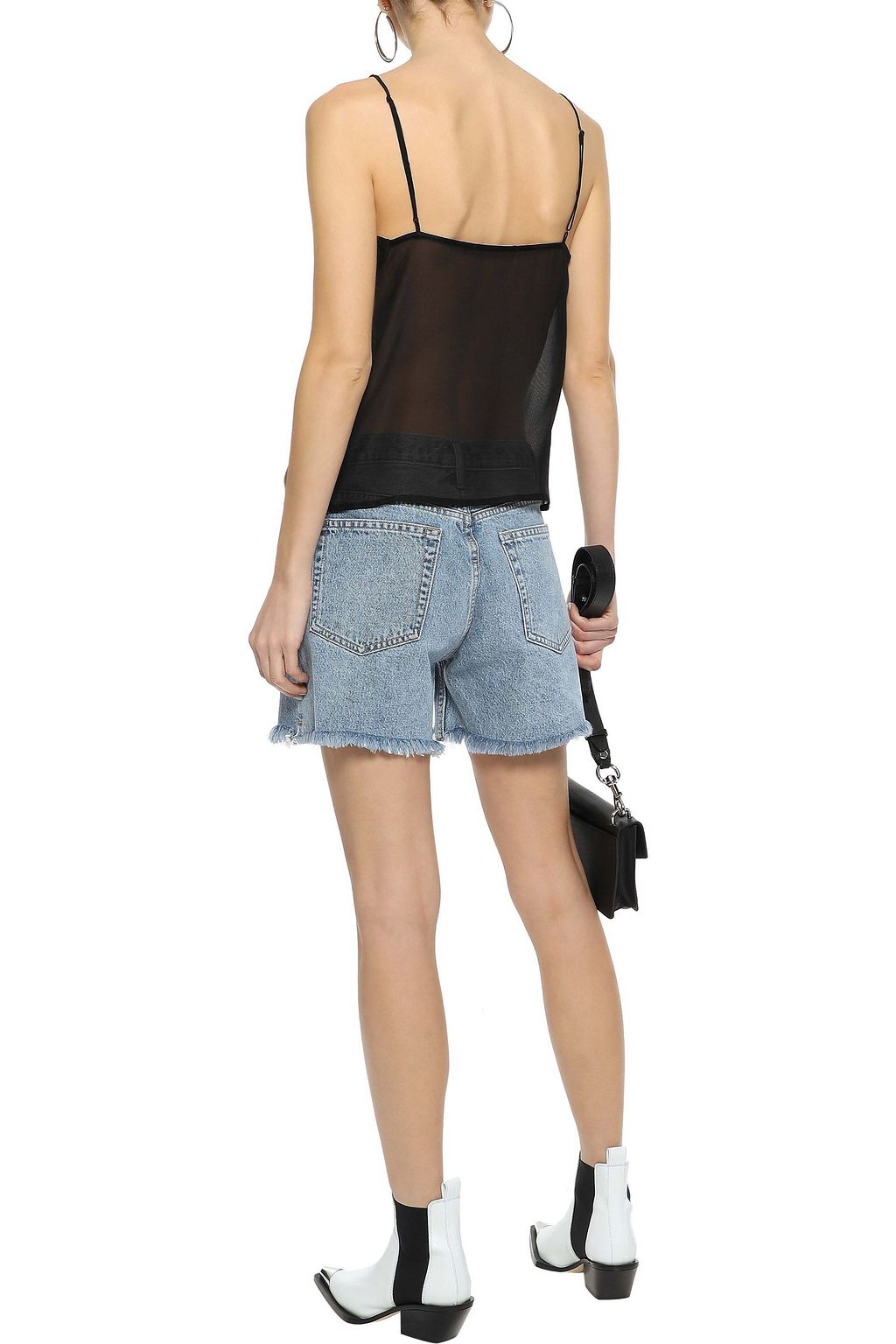 J BRAND Washed-silk camisole
