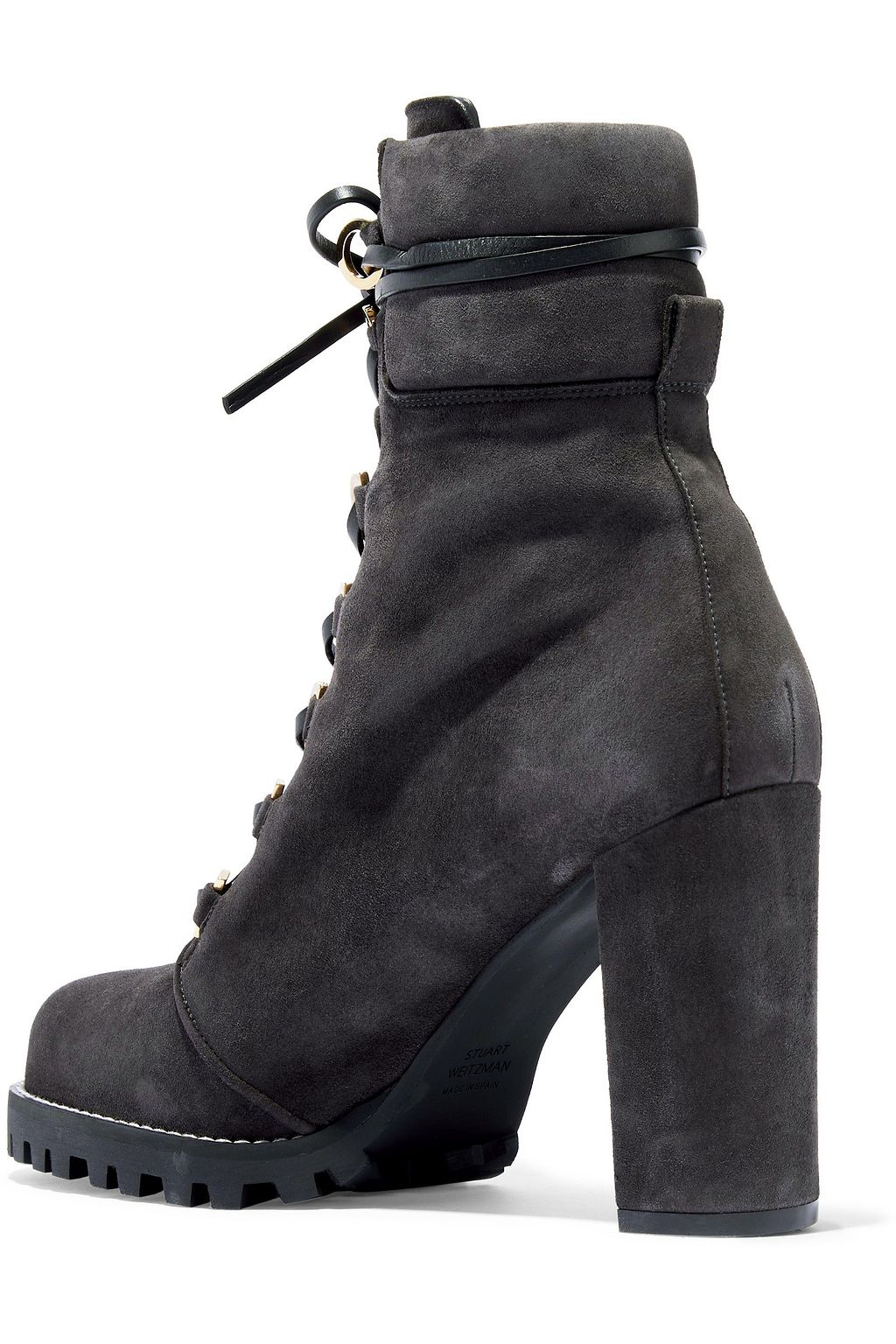 STUART WEITZMAN Suede platform ankle boots