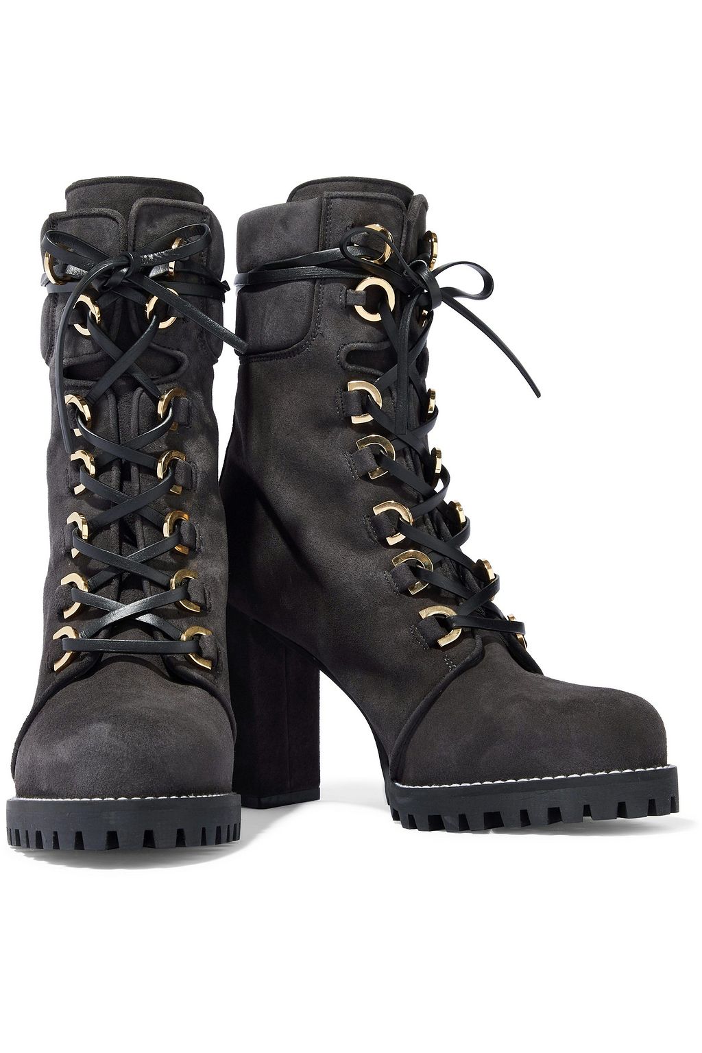 STUART WEITZMAN Suede platform ankle boots