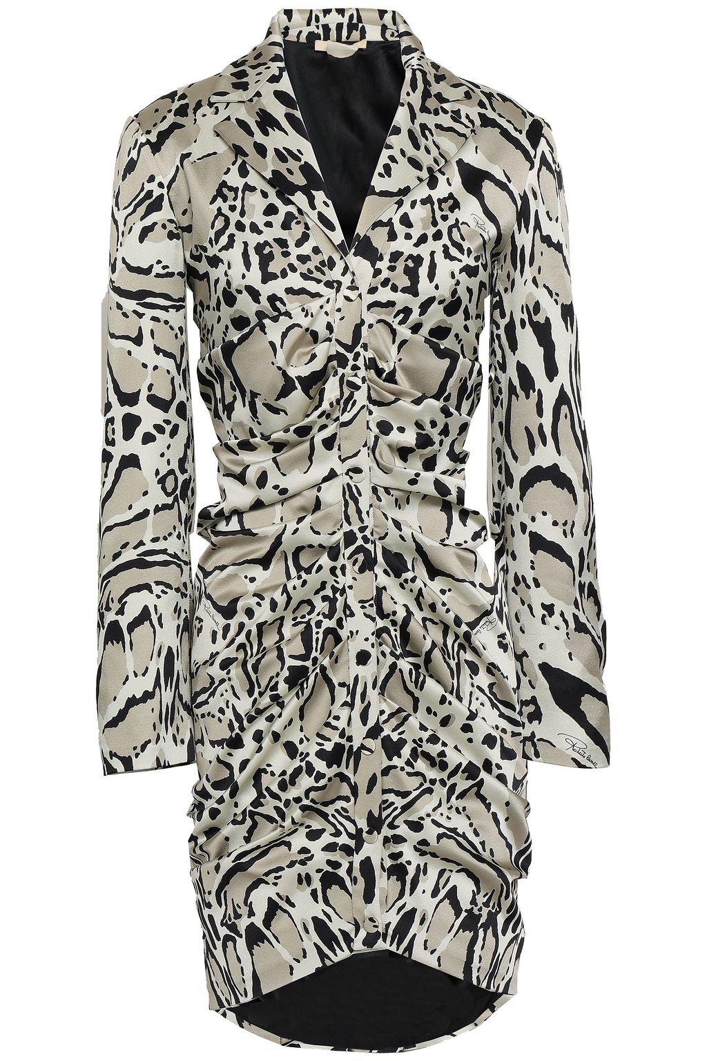 roberto cavalli leopard dress