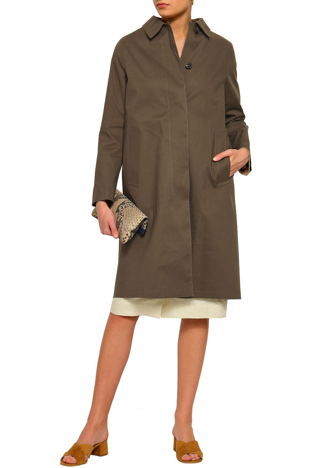 MACKINTOSH Waterproof cotton-gabardine coat