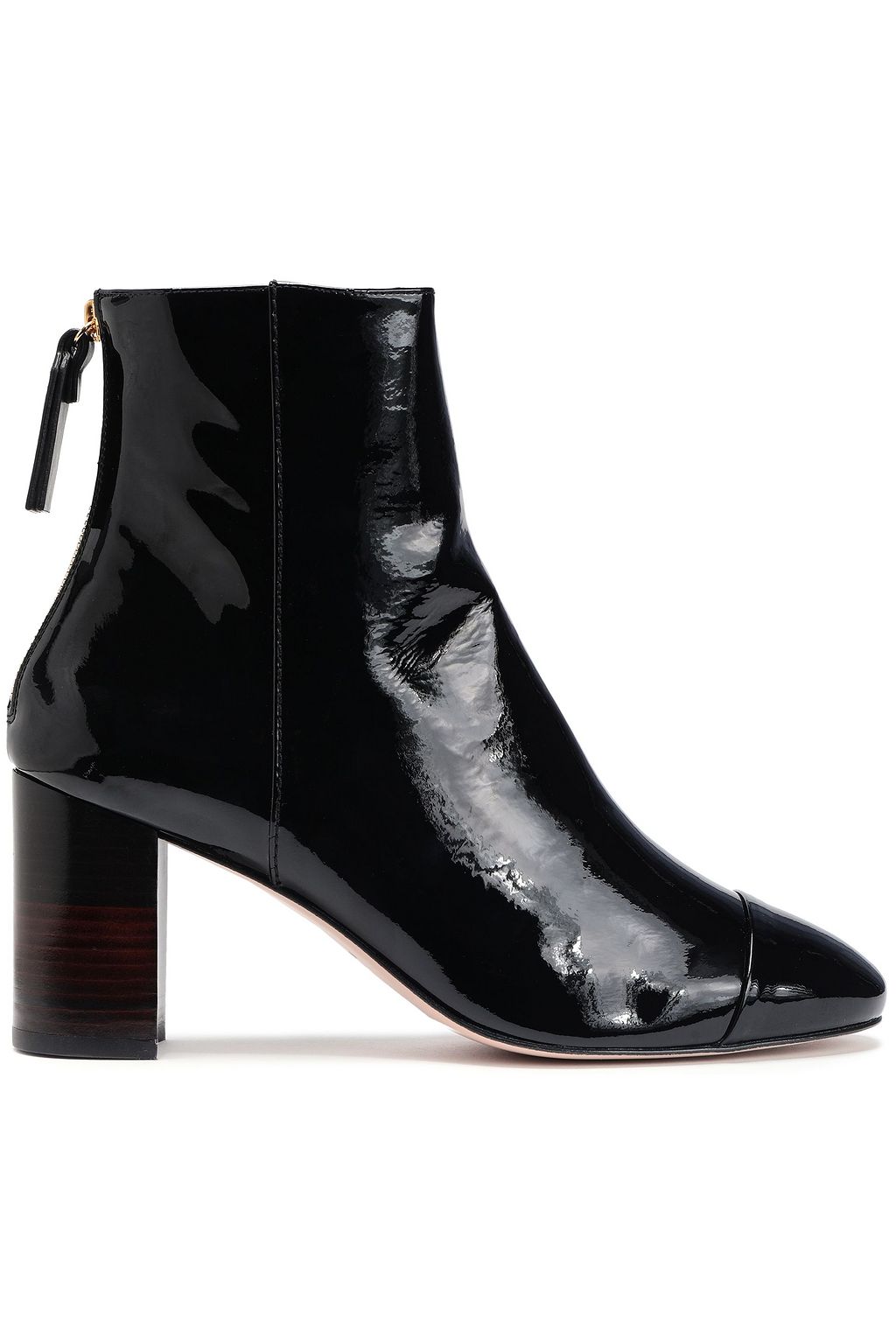 Black Zappa patent-leather ankle boots 