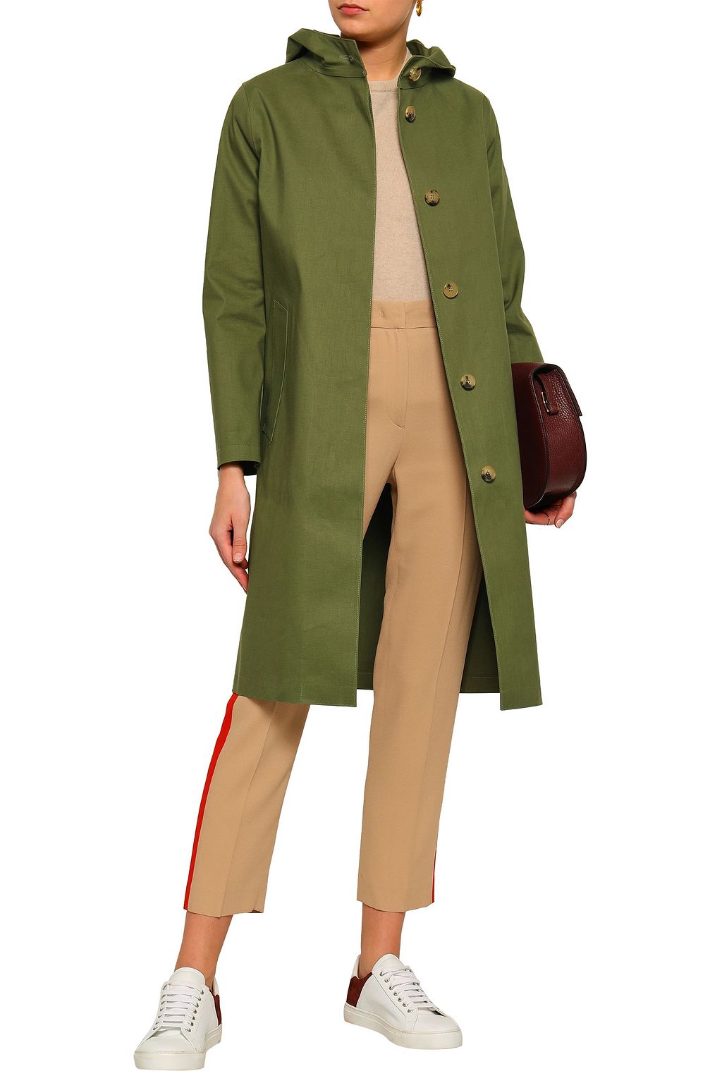 MACKINTOSH Waterproof cotton-gabardine hooded coat