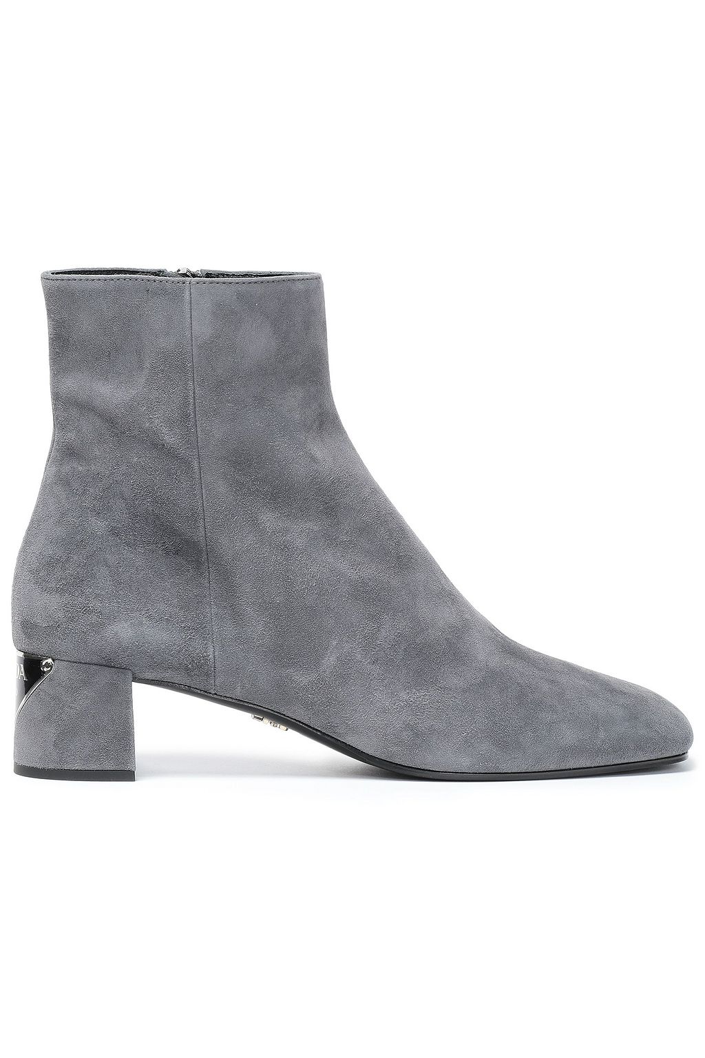 gray suede ankle boots low heel