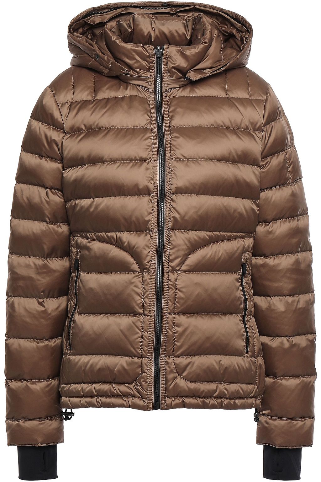 Quilted shell hooded down jacket Quilted shell hooded down jacket