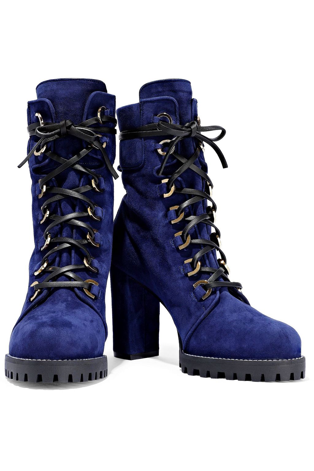 STUART WEITZMAN Suede platform ankle boots