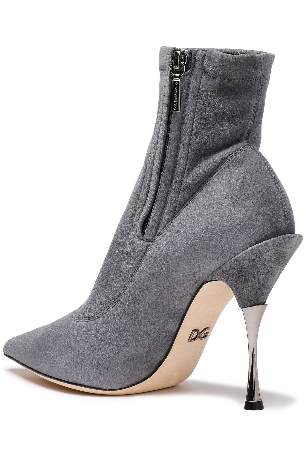 DOLCE&GABBANA Stretch-suede sock boots