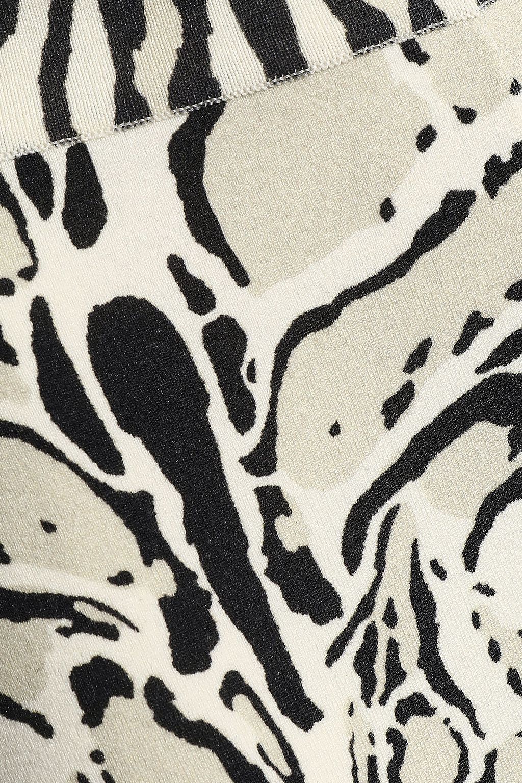 ROBERTO CAVALLI Printed wool-blend bootcut pants