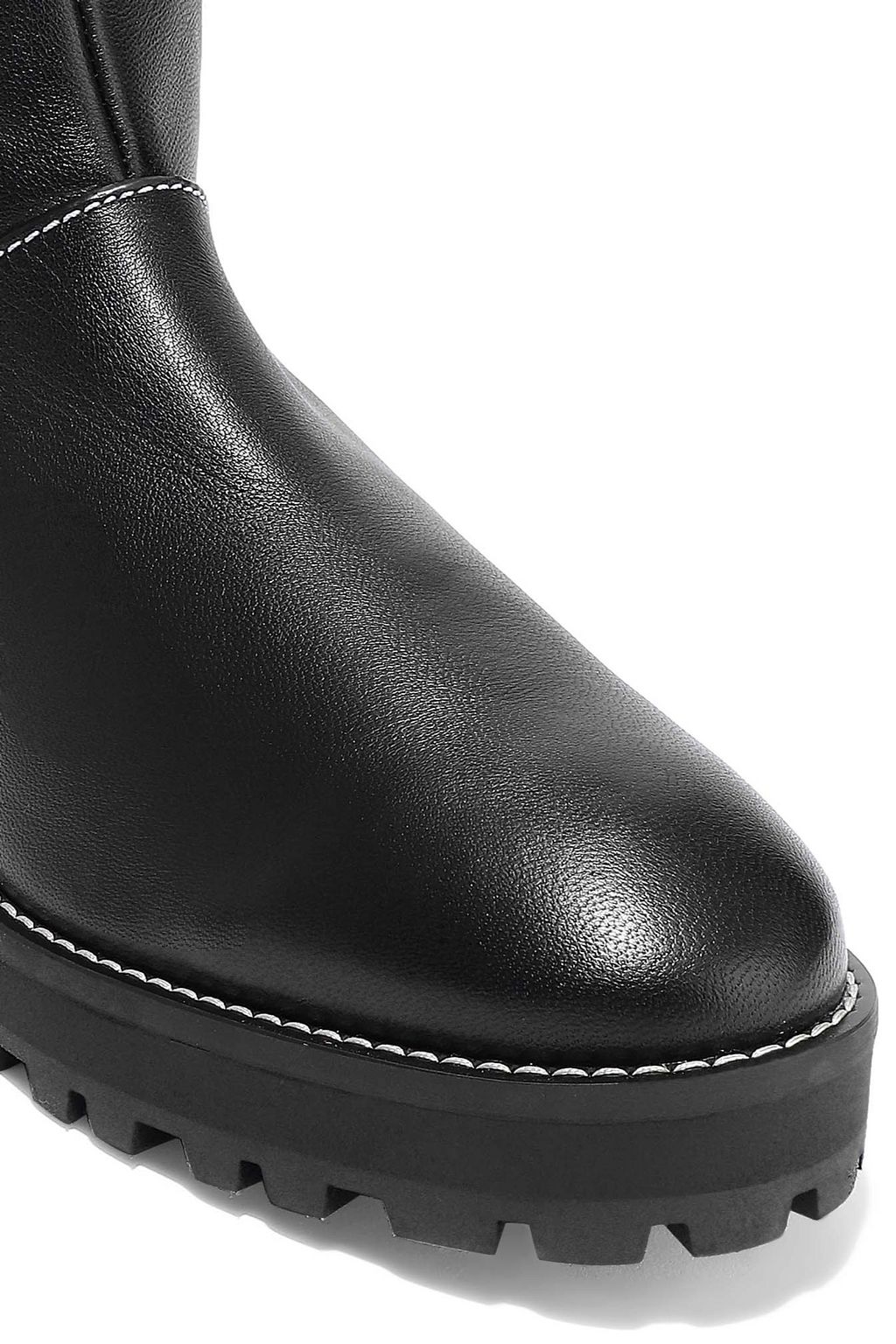 two tone over the knee boots