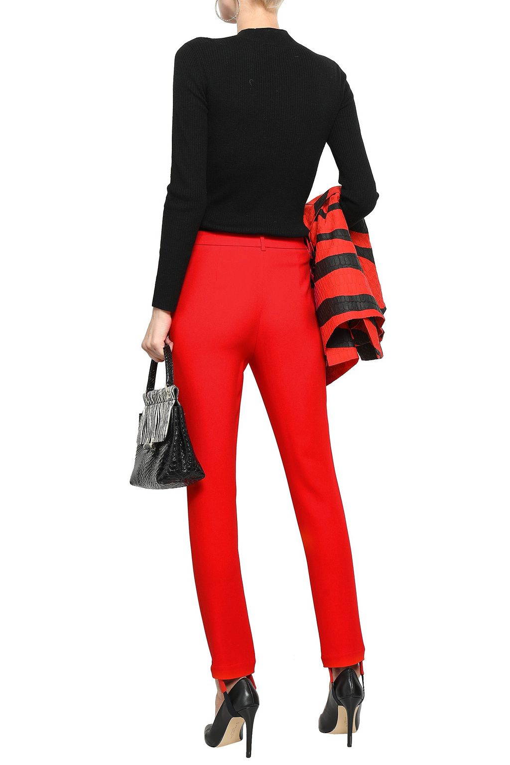 ROBERTO CAVALLI Crepe slim-leg stirrup pants