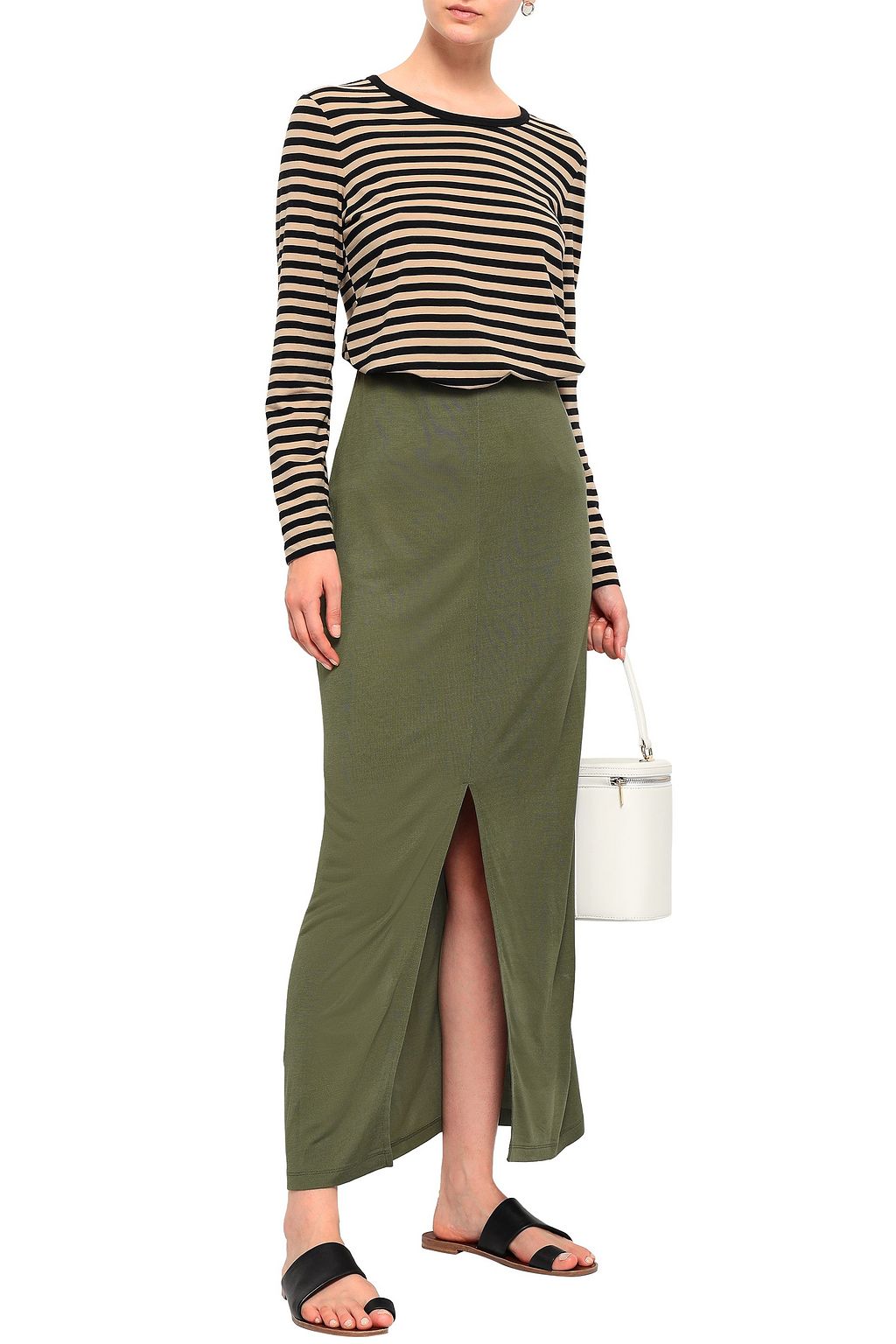 NINETY PERCENT Stretch-jersey maxi skirt