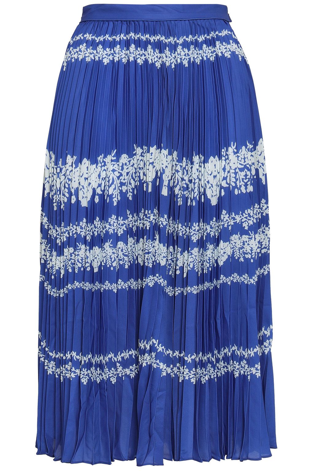 Twill Pleated Midi Skirt main image 0