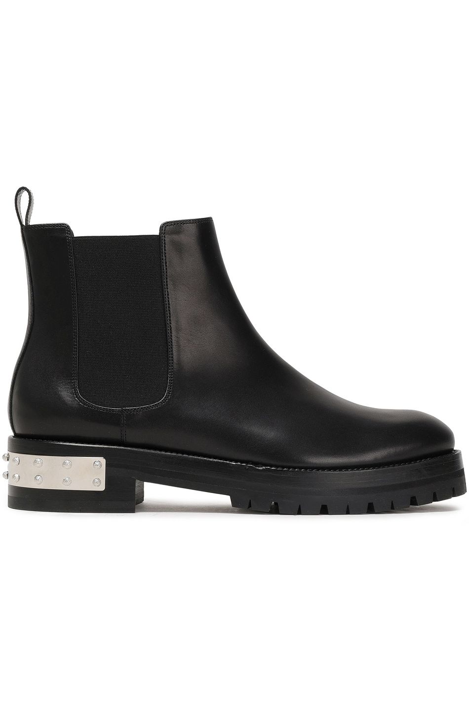 alexander mcqueen embellished leather ankle boots