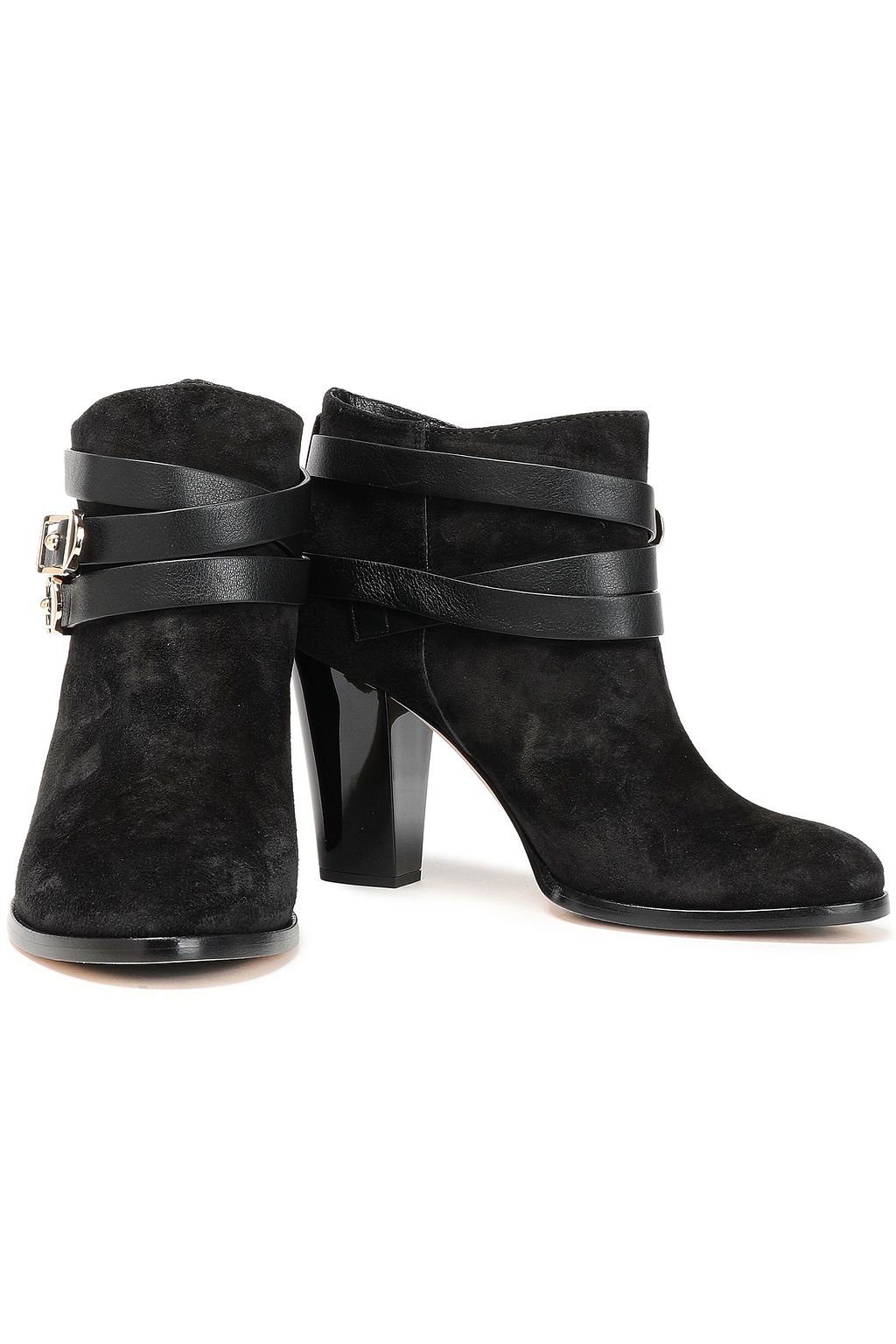JIMMY CHOO Melba 80 buckled suede ankle boots