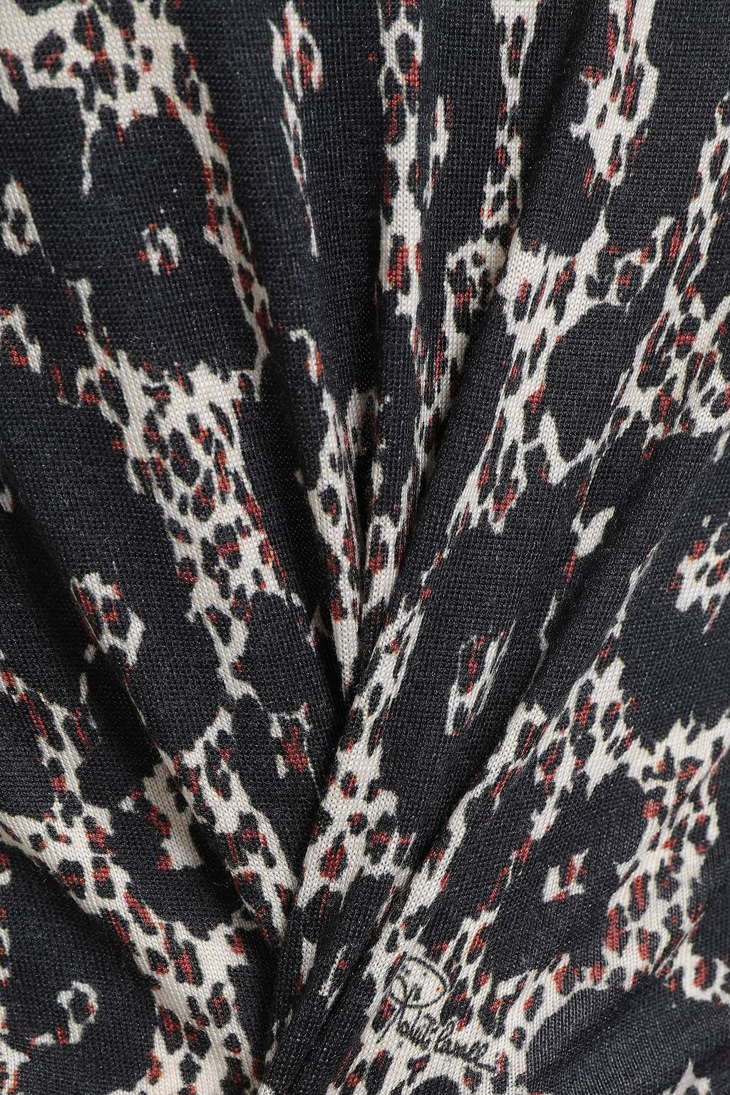 ROBERTO CAVALLI Leopard-print knitted tank