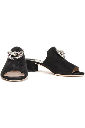 jimmy choo swarovski crystal studded heels