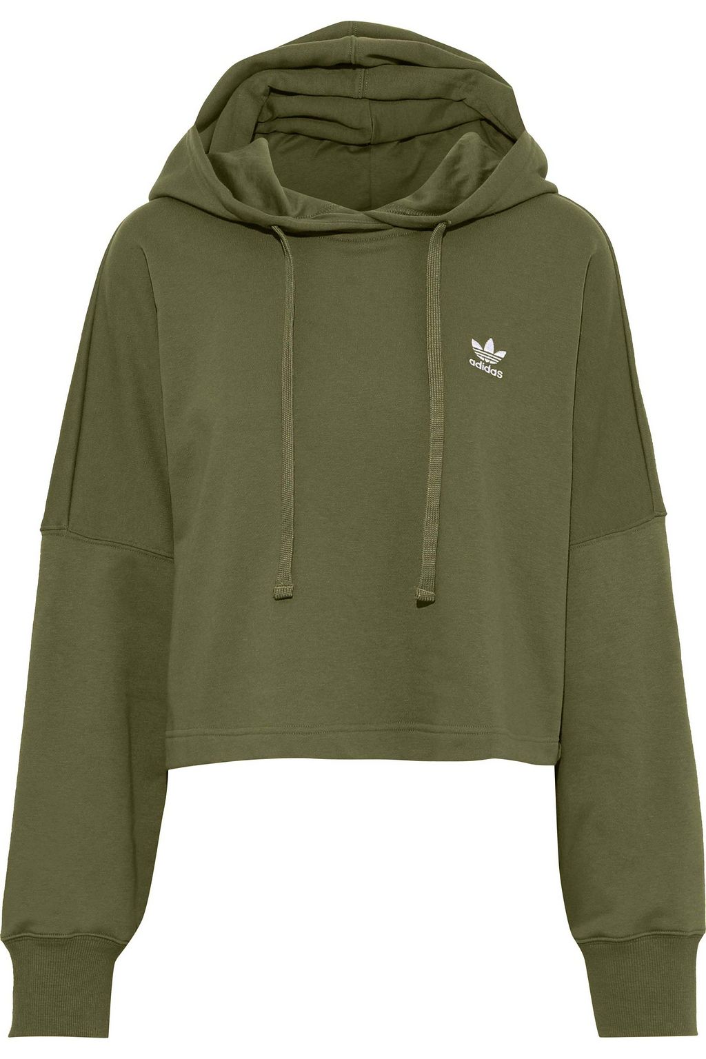 adidas army green hoodie