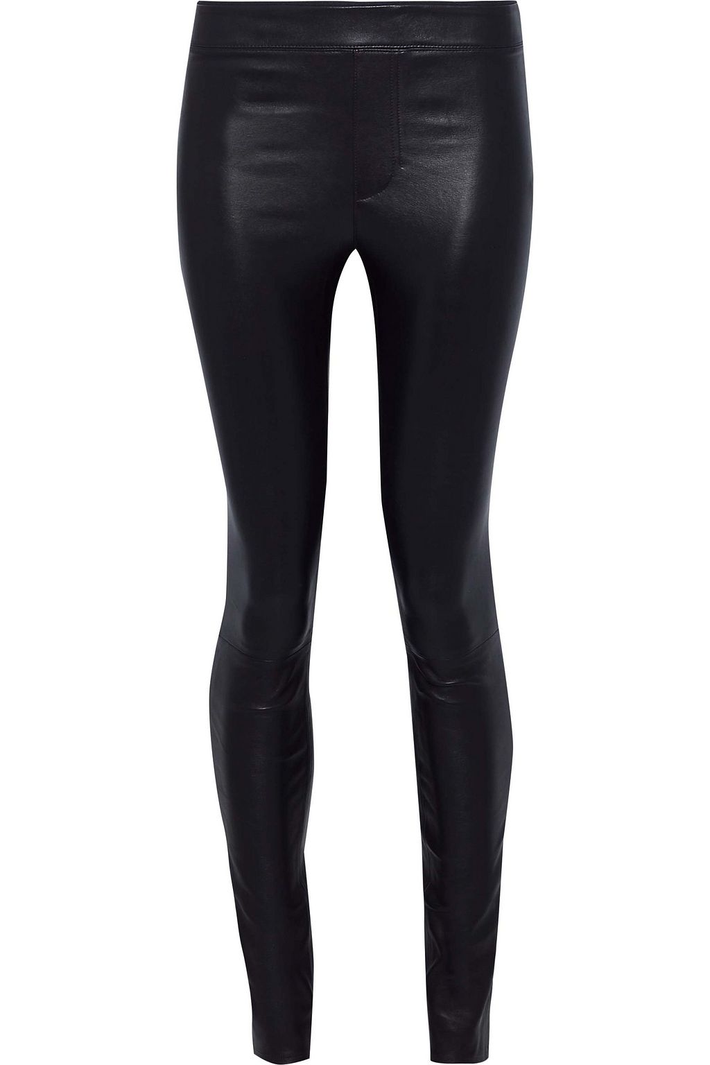 purple leather pants