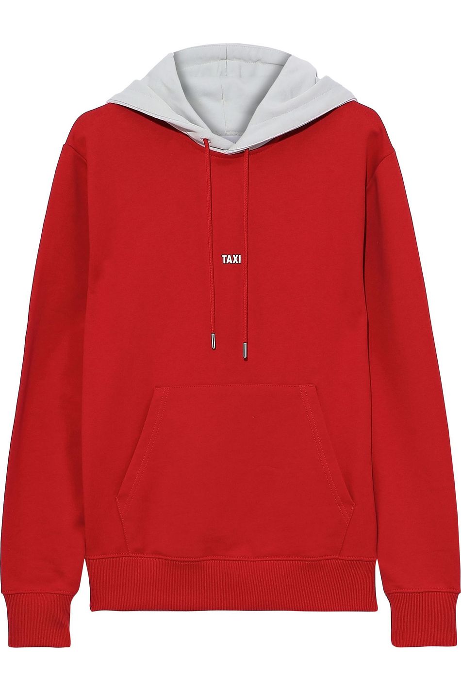 red helmut lang hoodie